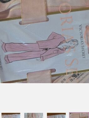 Victoria's Secret Pink Striped Pajama Set